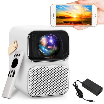 Wanbo T6 Max  Projektor Heimkino Beamer Full HD Bluetooth HDMI  Weiß Schwarz