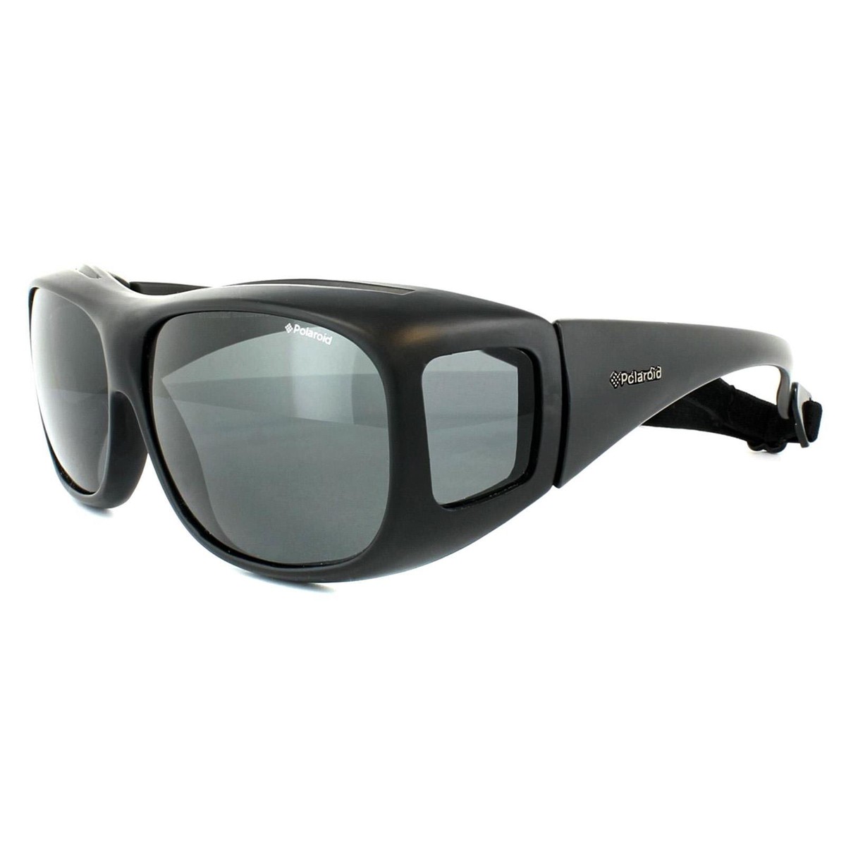 Polaroid Suncovers Fitover Sunglasses 08535 KIH Y2 Black Grey