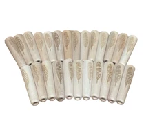 25 - Maple Striker Tops w/ Lasered Feather --Tops drilled for 5/16" Dowels