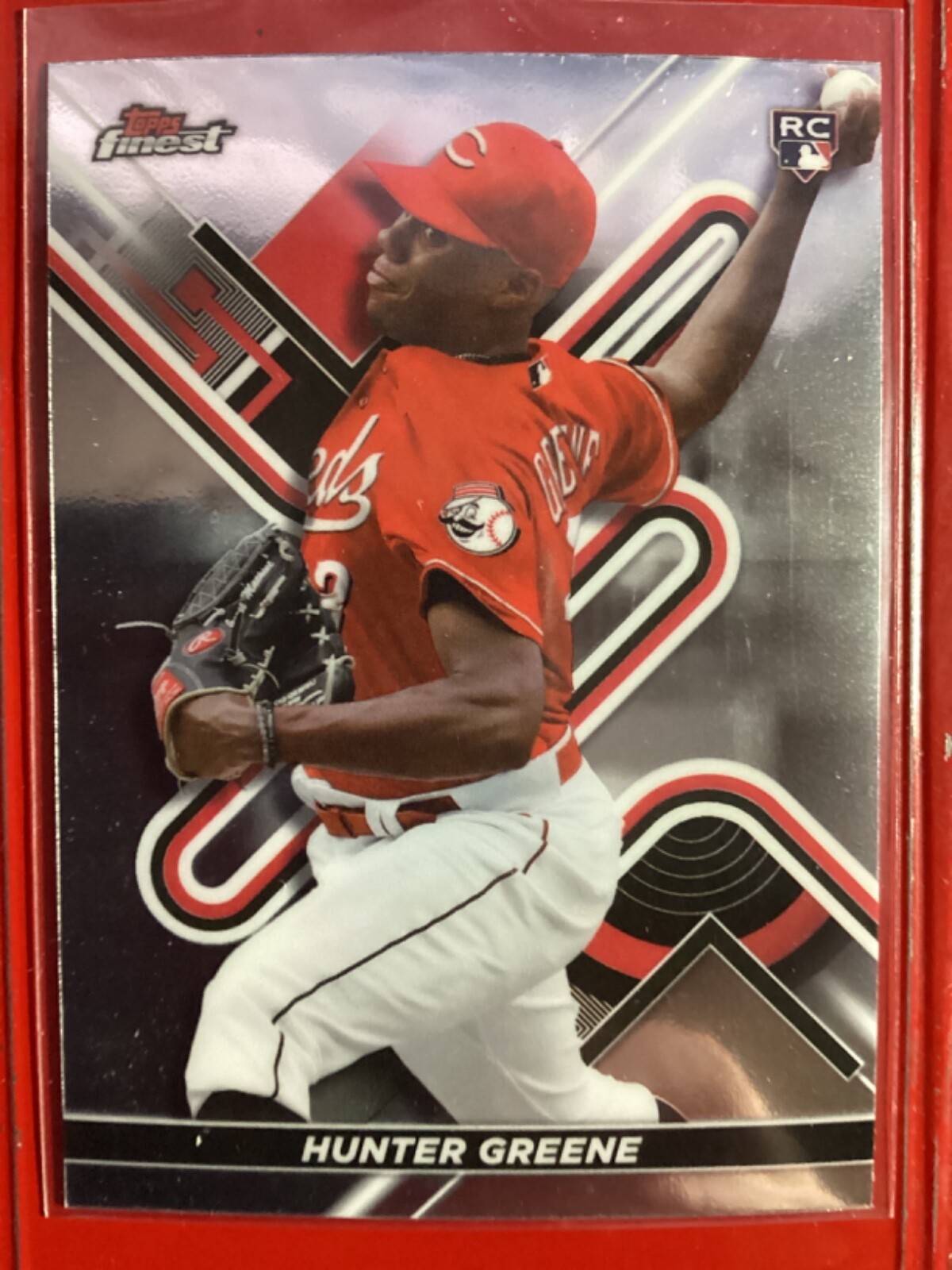 2022 Topps Finest #69 Hunter Greene Rookie (RC)  Reds