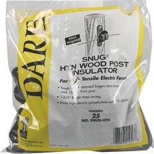 Dare Wood Post Insulator 25 Pack Black