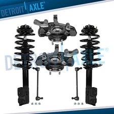 Front Steering Knuckles Hub Struts Spring Sway Bars for Jeep Patriot Compass FWD