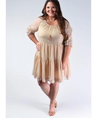 Just Found Stolen Hearts Dress 3X Cottagecore Lace Boho Peasant Prairie Fairy