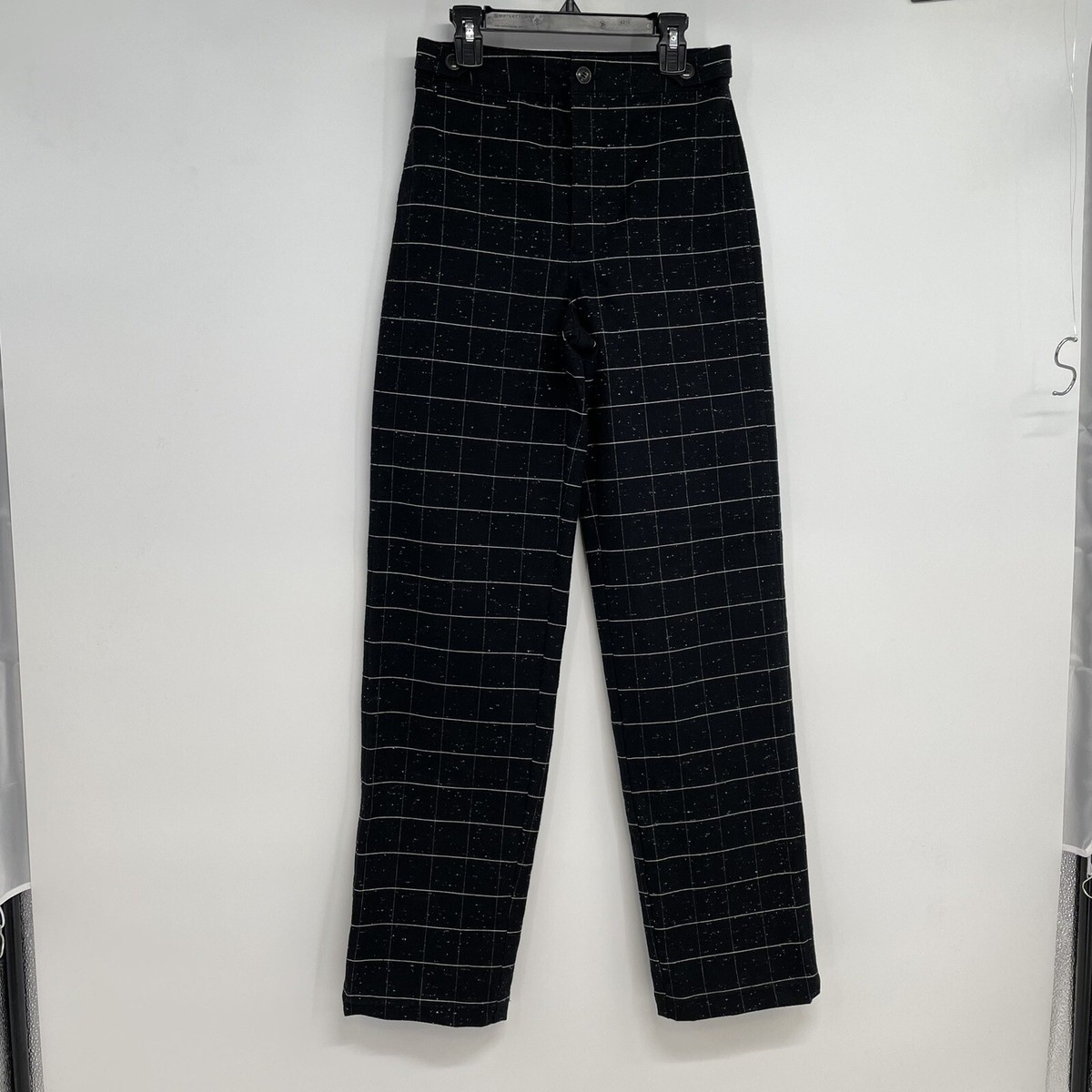 Madewell Womens Slim Emmett Wide Leg Pants In Donegal Windowpane Plaid Size  23