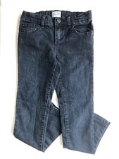 Children's Place Girls Super Skinny Jeans Size 6X/7 Adjustable Waist Dark Blue