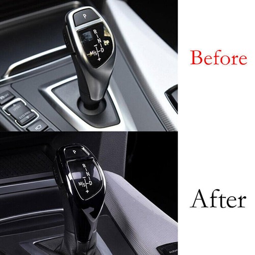 Fit For BMW F20 F21 F22 F23 Bright Black Gear Shift Knob Shifter Lever Trim 1PCS - Imagen 3 de 7
