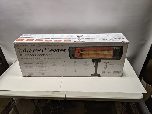 Heat Storm HS-1500-TT 1500W Infrared Space Heater with Tripod - Silver for  sale online | eBay