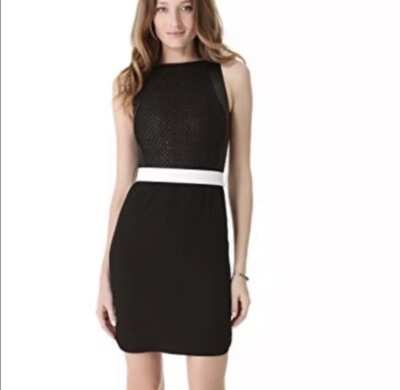 leather detail dress Vegan Leather Mckenna Dress – Cinq à Sept main image 1