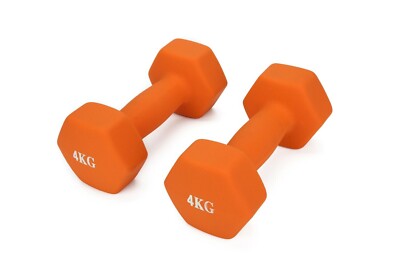4 kg Paar Neo Hex Hanteln Set Orange