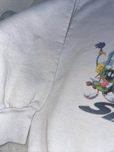 1999 Warner Bros Vintage Looney Tunes Six Flags Sweatshirt Crewneck Sz Youth S h - Picture 3 of 7