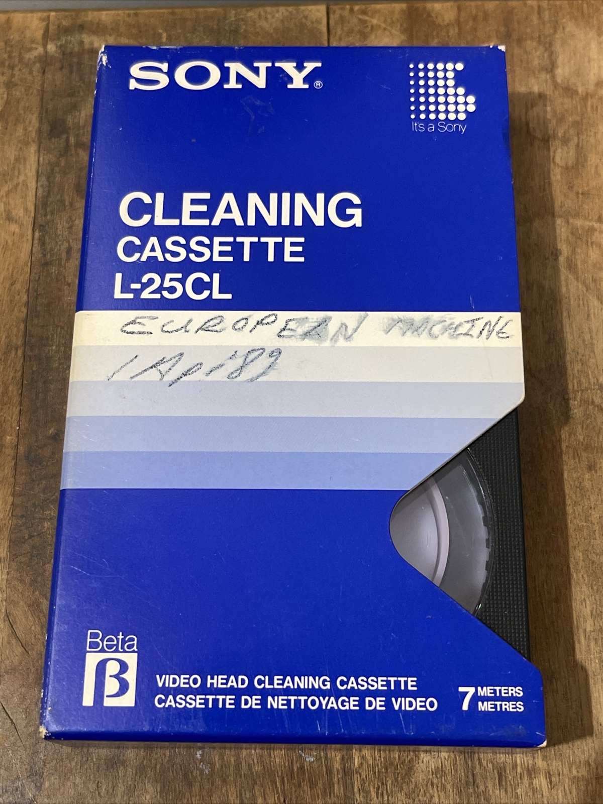SONY Beta Video Head Cleaning Cassette L25CL Betamax eBay