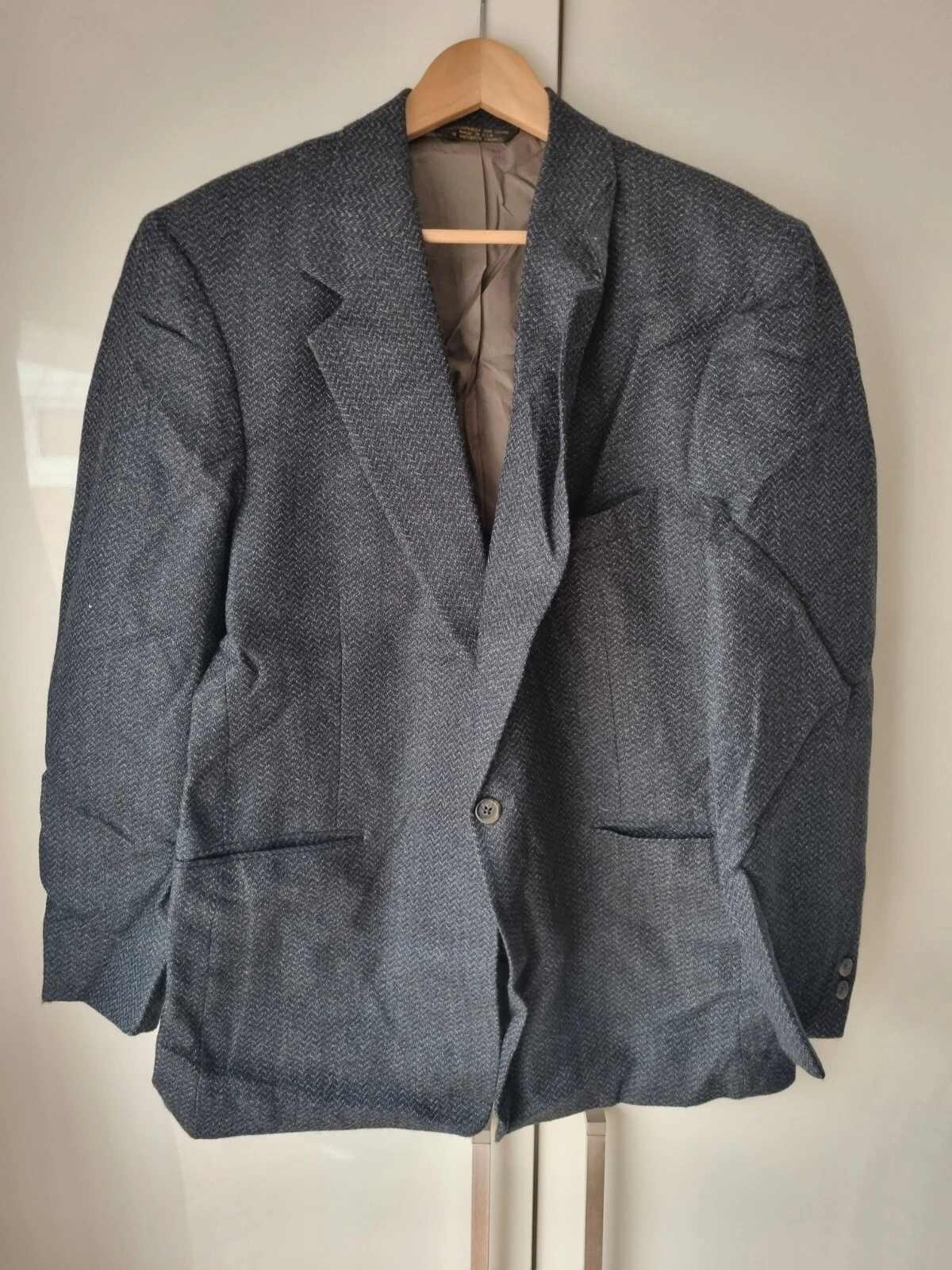 Warren Sewell Men's Grey/Black with Blue Threads Jacket 42R Y