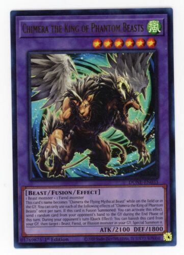 Yugioh DUNE-EN033 Chimera the King of Phantom Beasts Ultra Rare 1st Ed NM/LP NA - Picture 1 of 1