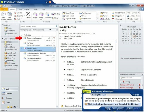 Professor Teaches Microsoft Office 2010 (PC) with 9 Separate Courses on 1 DVDrom - Afbeelding 5 van 8