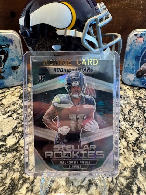 2023 Rookies & Stars Football Jaxon Smith-Njigba #SR-9 Stellar Rookies RC SEA