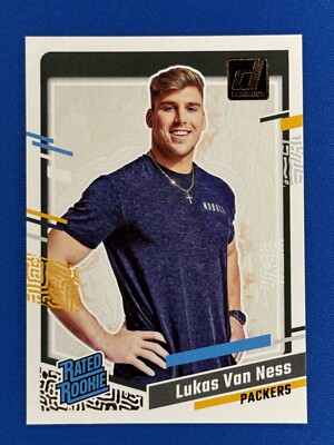 2023 Donruss #45 Lukas Van Ness Bronze Rookie Portait RC Packers