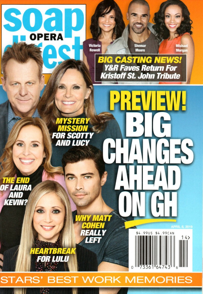 Soap Opera Digest Magazine April 2019 General Hospital Matt