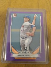 2014 Bowman Jacob DeGrom RC Rookie Purple 1st Bowman Paper Mets Cy Young 