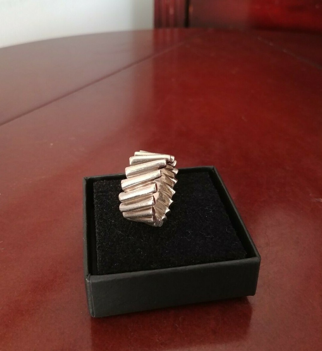 Woman's Solid Sterling Silver Designer Falling Ba… - image 8