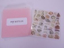 CTMH Close To My Heart Acrylix Acrylic Cling Stamps D1321 "Festivities"