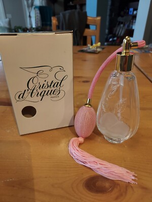 Boutique Cristal d' Arques Lead Crystal Perfume Bottle Atomizer France  NEW