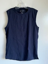 BYLT Basics The Zone Navy Blue Tank Top Gym Train Workout Men's Size Small