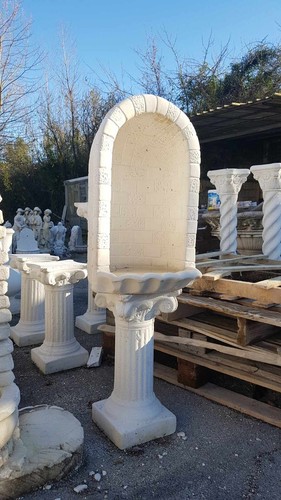 CUPOLA NICCHIA GROTTA CAPPELLA PER STATUE CON COLONNA BASE DA GIARDINO ESTERNO - Foto 17 di 21