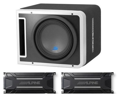 Alpine  Vented Loaded Halo Enclosure with Alpine KTA-30MW  4-Channel Weather