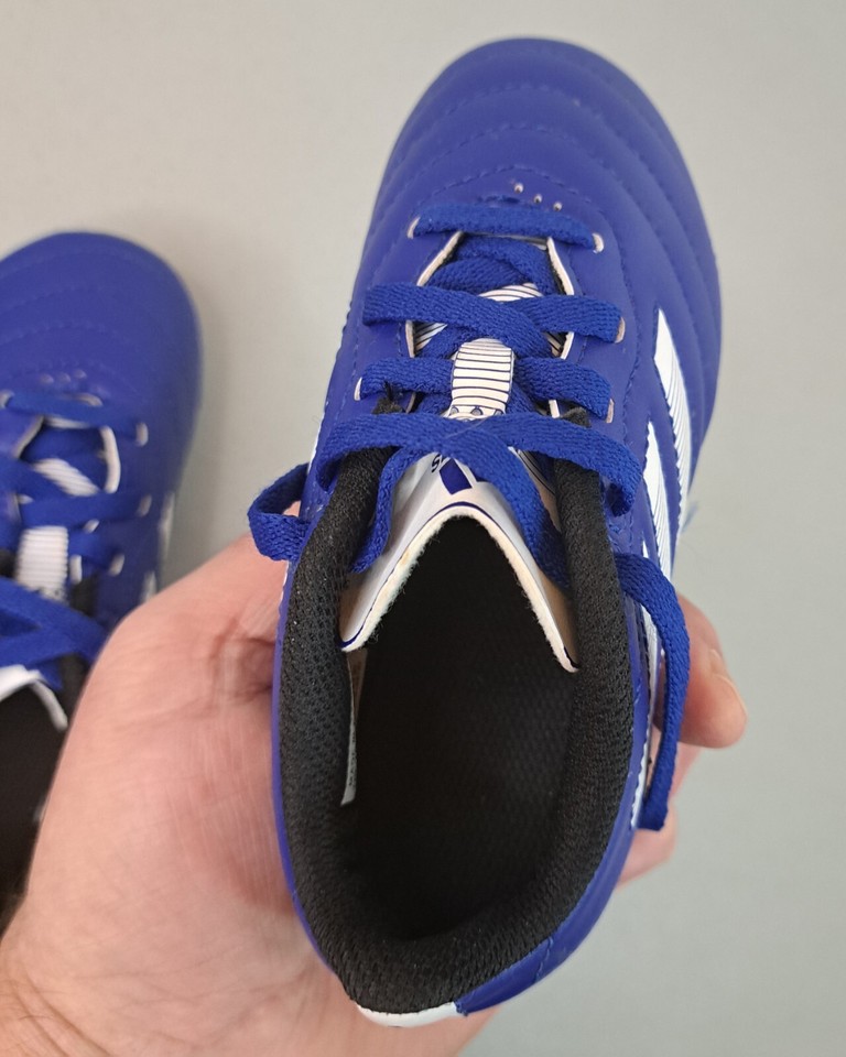 Adidas Kids Soccer Shoe Cleats Sz 10K Blue White 753002 Tee Ball
