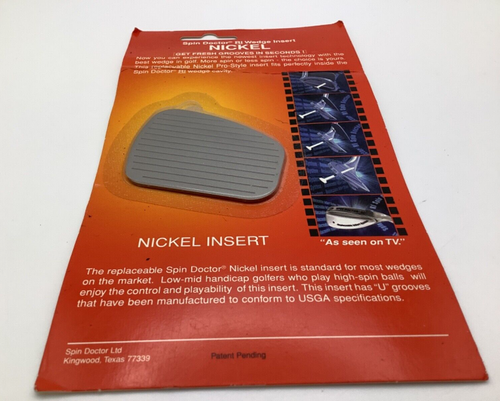 Spin Doctor RI Nickel Golf Wedge Insert NEW - Picture 2 of 3