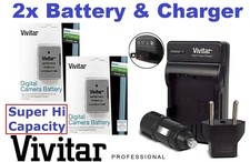 2Pc Super Duty 2300mAh EN-EL14a Li-Ion Battery for Nikon FREE Charger Included