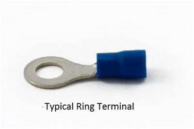 Molex 19067-0066 6 AWG Ring Terminal Nylon Insulated Blue 1/2'' Stud 10-Pack  