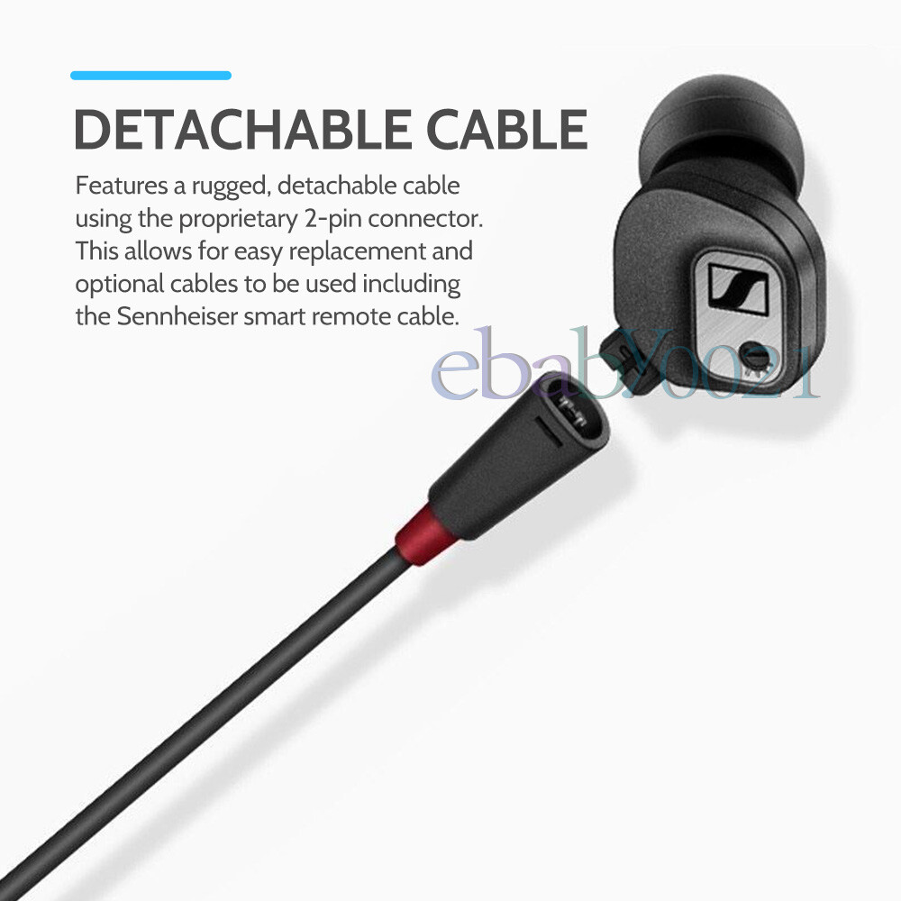 ヘッドホン SENNHEISER IE 80 S BLACK Sennheiser IE80S Wired Headphones Bass Noise Isolation In