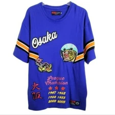 8ight Dstrkt Stall & Dean Royal Blue Short Sleeve Shirt Size XL