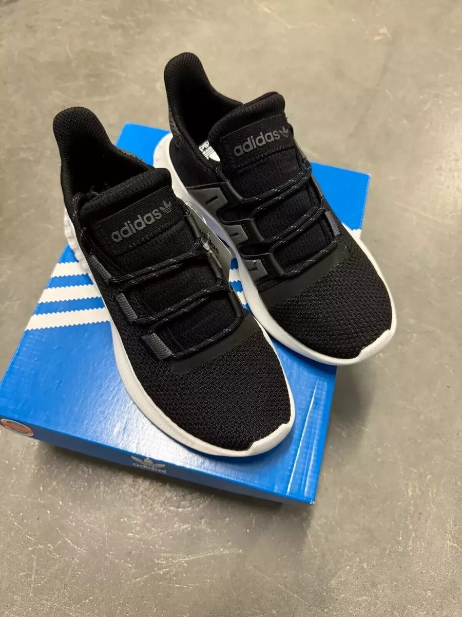 NIB Adidas Tubular Dusk Big Kids Sneakers In Black (38 2/3)