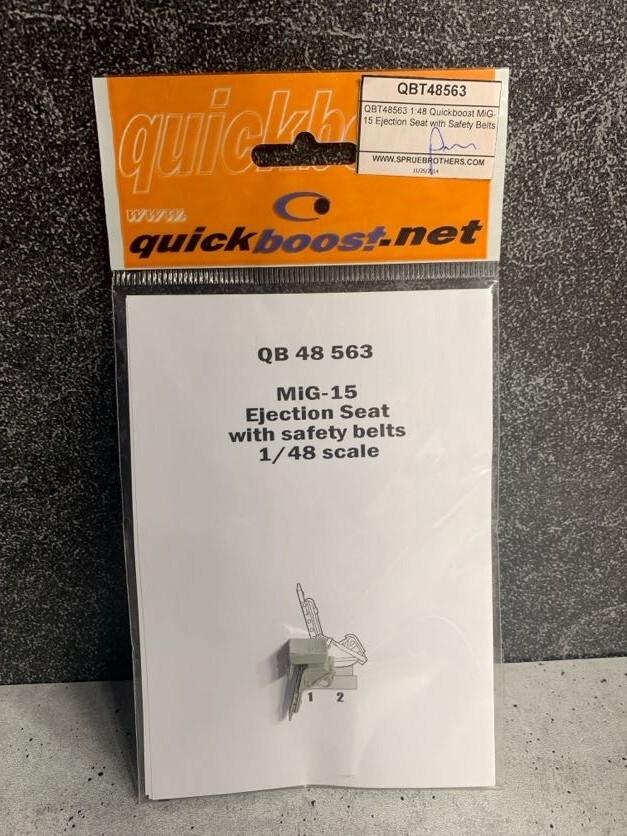 1/48 QuickBoost - 48563 MiG-15 Ejection Seat with Safety Belts - Ships from USA