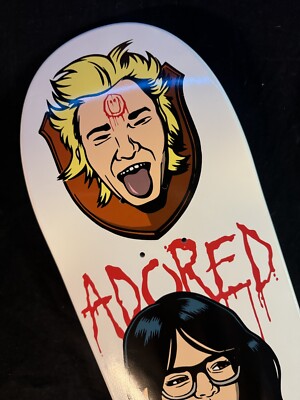 RARE SIGNED Corey Duffel Adored Skateboard Deck White Dipped Pro
