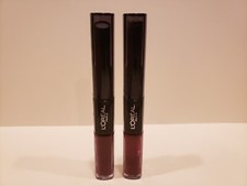 Loreal lot of 2 Infallible Pro Last 2 Step Lipstick 215 Raisin Revival NWO