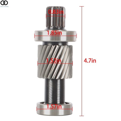 For EZGO TXT INPUT SHAFT KIT ELECTRIC GOLF CART, 19 SPLINE, 21 TOOTH 26926-G01 - Picture 3 of 6