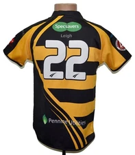 LEIGH RUFC RUGBY UNION SHIRT JERSEY STEEDEN S #22