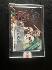 2019 Baker Mayfield Donruss Leather Kings Ball Relic auto 6/10 Jersey Number!