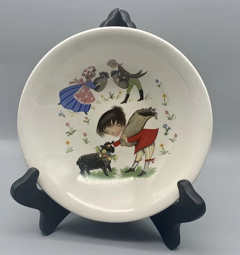 Vintage Old Foley James Kent Ba Ba Black Sheep Child’s Plate Made in England