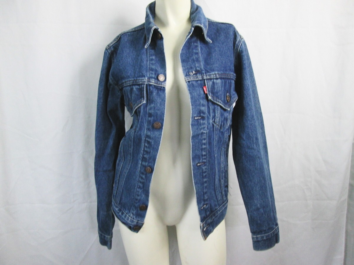 Levi's Vintage 80s Sz 34 Type 3 Trucker Jacket 70506 Med Blue