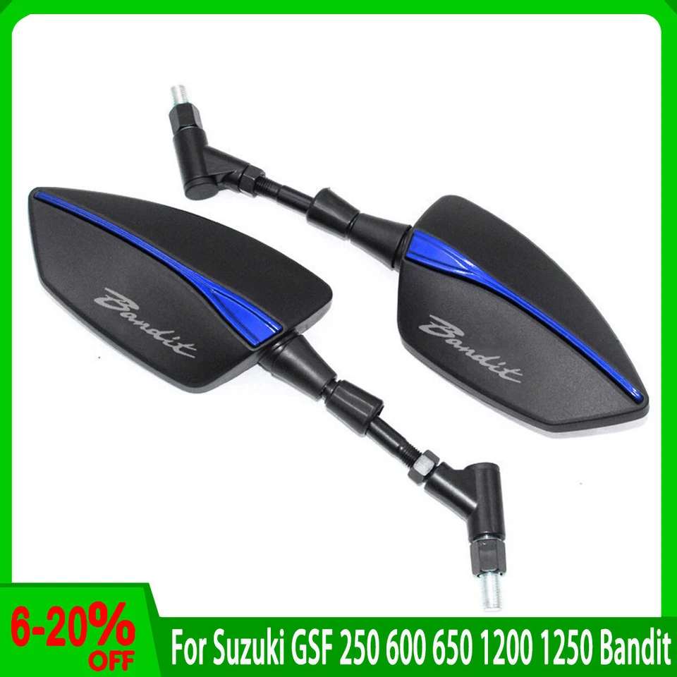 Задние зеркала заднего вида для мотоцикла Suzuki GSF 250 600 650 1200 1250 Bandit - Изображение 2 из 4