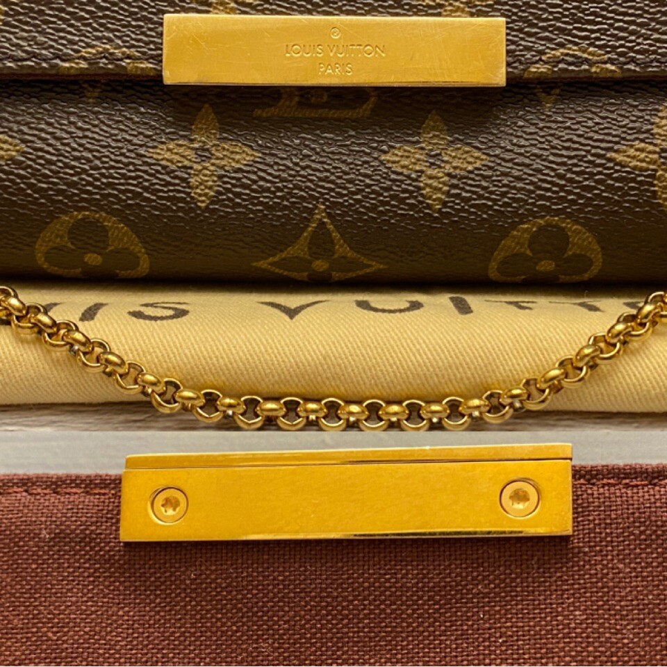 🌸Louis Vuitton Favorite MM Monogram Chain Clutch Crossbody (SA2154) +Dust Bag🌸 image 3