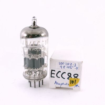 1 X 6DJ8 / ECC88 AMPEREX FÜR HP TUBE. 60er Jahre PHILIPS PROD. 101. CH165