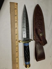 Rite Edge Damascus Double Edge Dagger