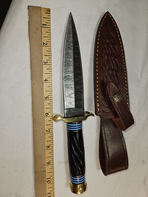 Rite Edge Damascus Double Edge Dagger