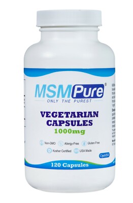 Kala Health MSMPure MSM Vegetarian Capsules, 1,000mg per Capsule