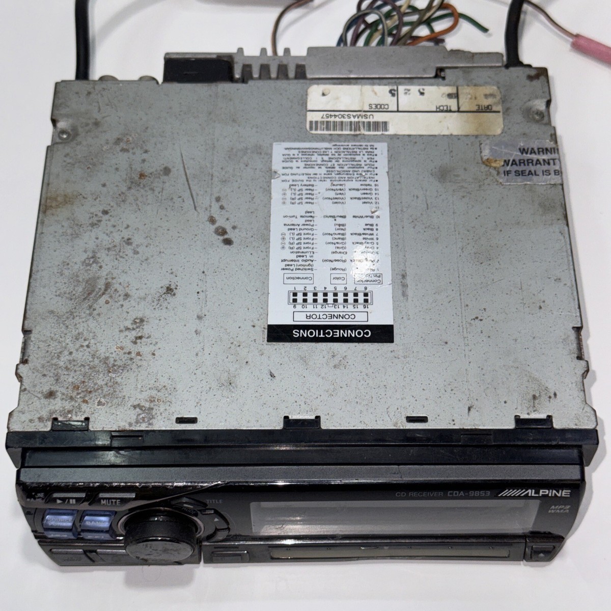 Alpine CDA-9853 CD Receiver GOR PARTS OR REPAIR | eBay